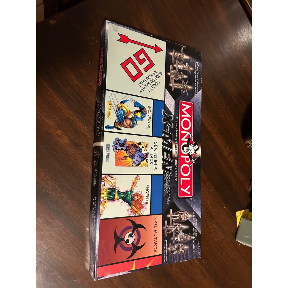 Monopoly X-Men Collector Edition Board Game Marvel Parker Brothers 2000 Complete